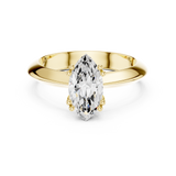 Gold Jewelry L36-8, Marquise center stone, Yellow Gold, view 4