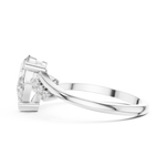 Gold Ring HLR-255, White Gold, view 3