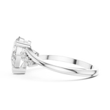 Gold Ring HLR-255, White Gold, view 3