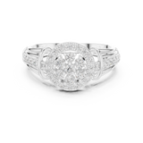 Gold Ring DDLR-762, White Gold, view 4