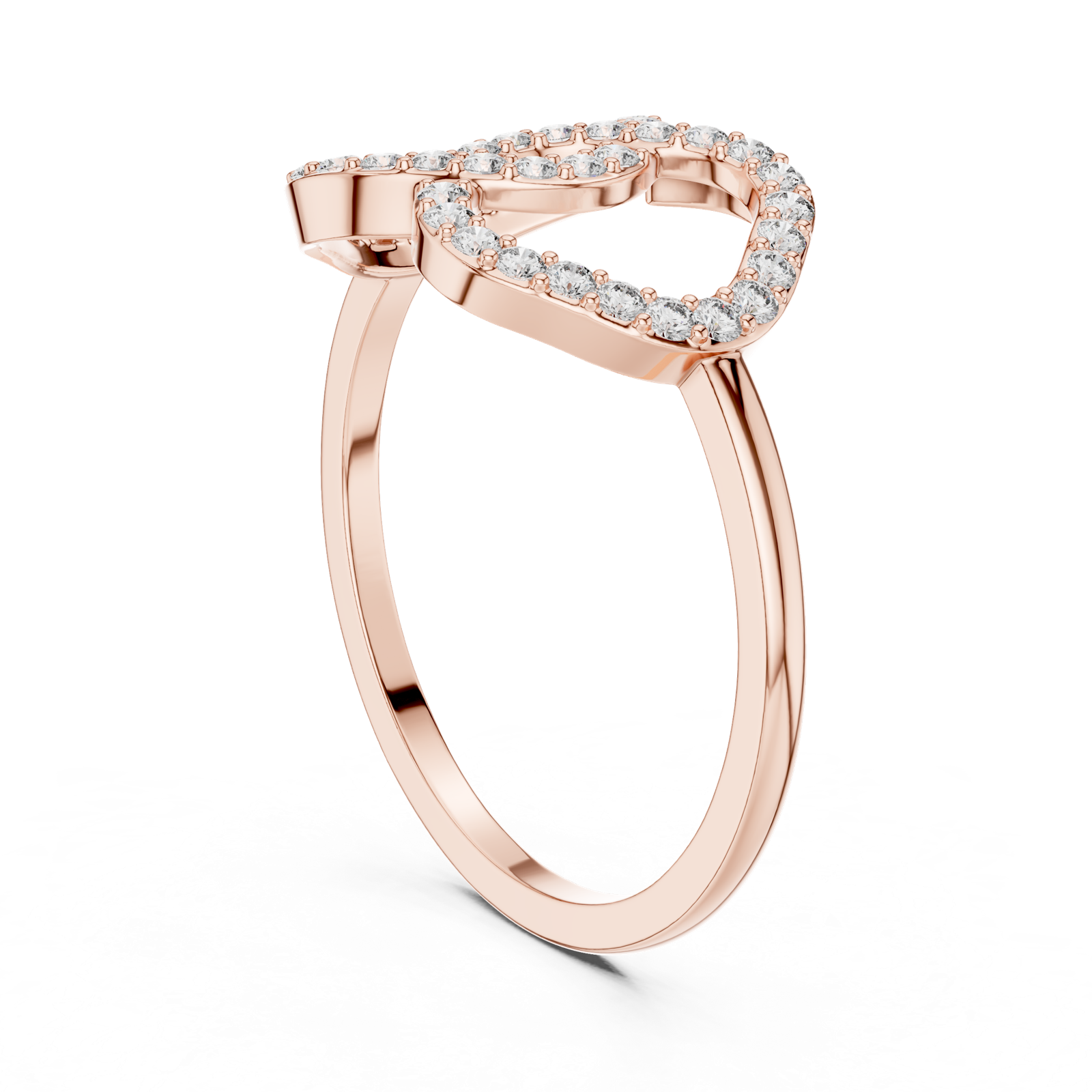 Gold Ring DR-6314, Rose Gold