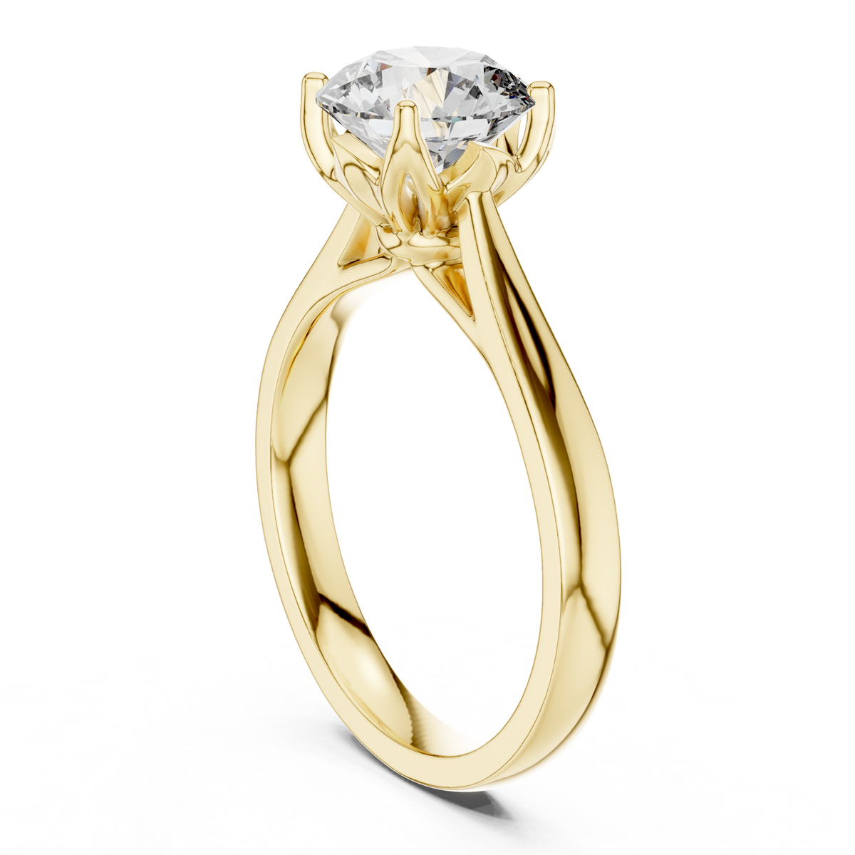 Gold Ring 00001L (7), Yellow Gold, view 1