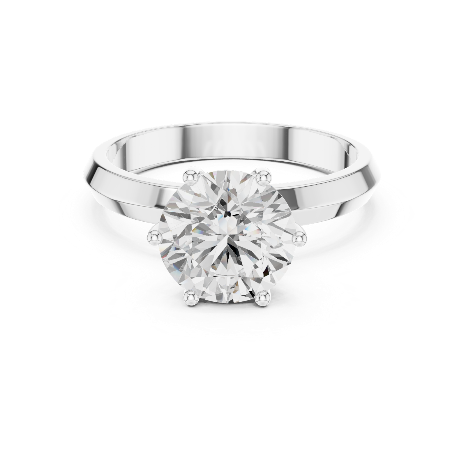 Gold Ring DDLR-694, White Gold, view 4