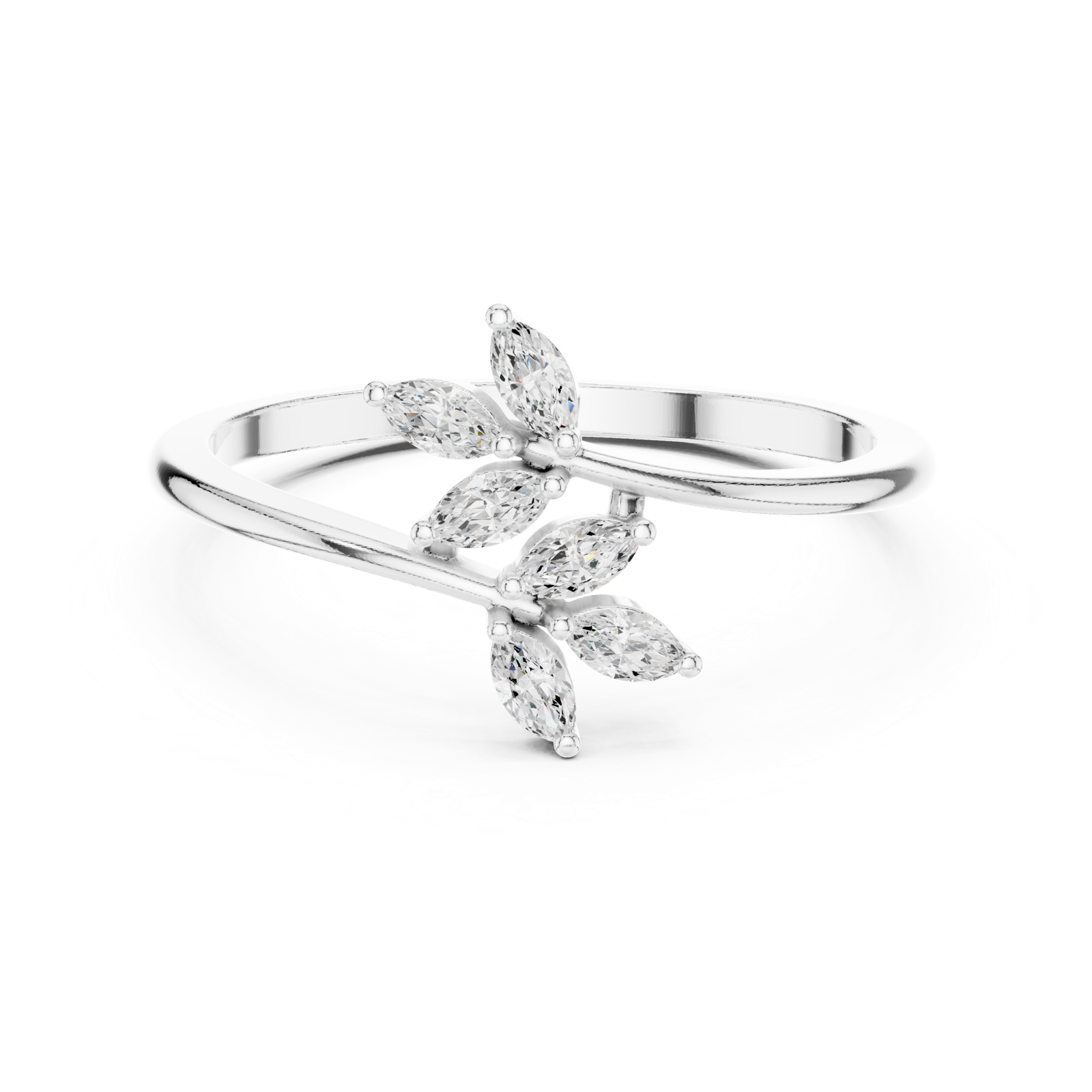 Gold Ring HLR-236, White Gold