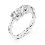 Gold Ring DDLR-612, White Gold, view 2