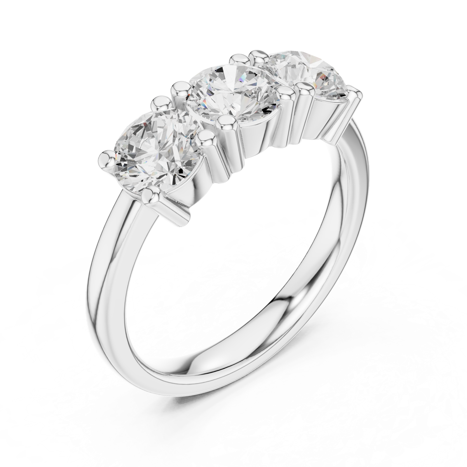 Gold Ring DDLR-612, White Gold, view 2
