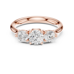 Gold Ring DDLR-667, Rose Gold, view 4