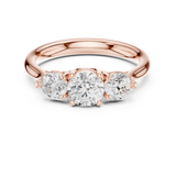 Gold Ring DDLR-667, Rose Gold, view 4