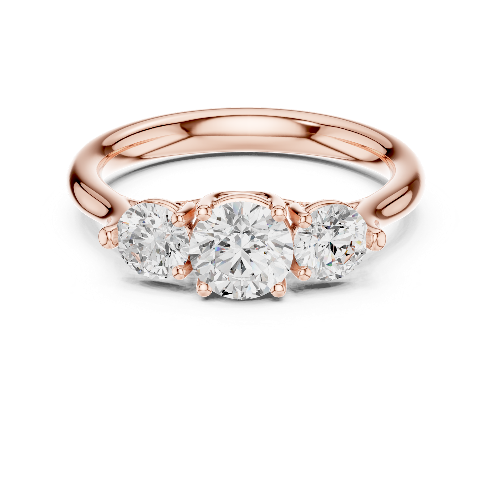 Gold Ring DDLR-667, Rose Gold, view 4