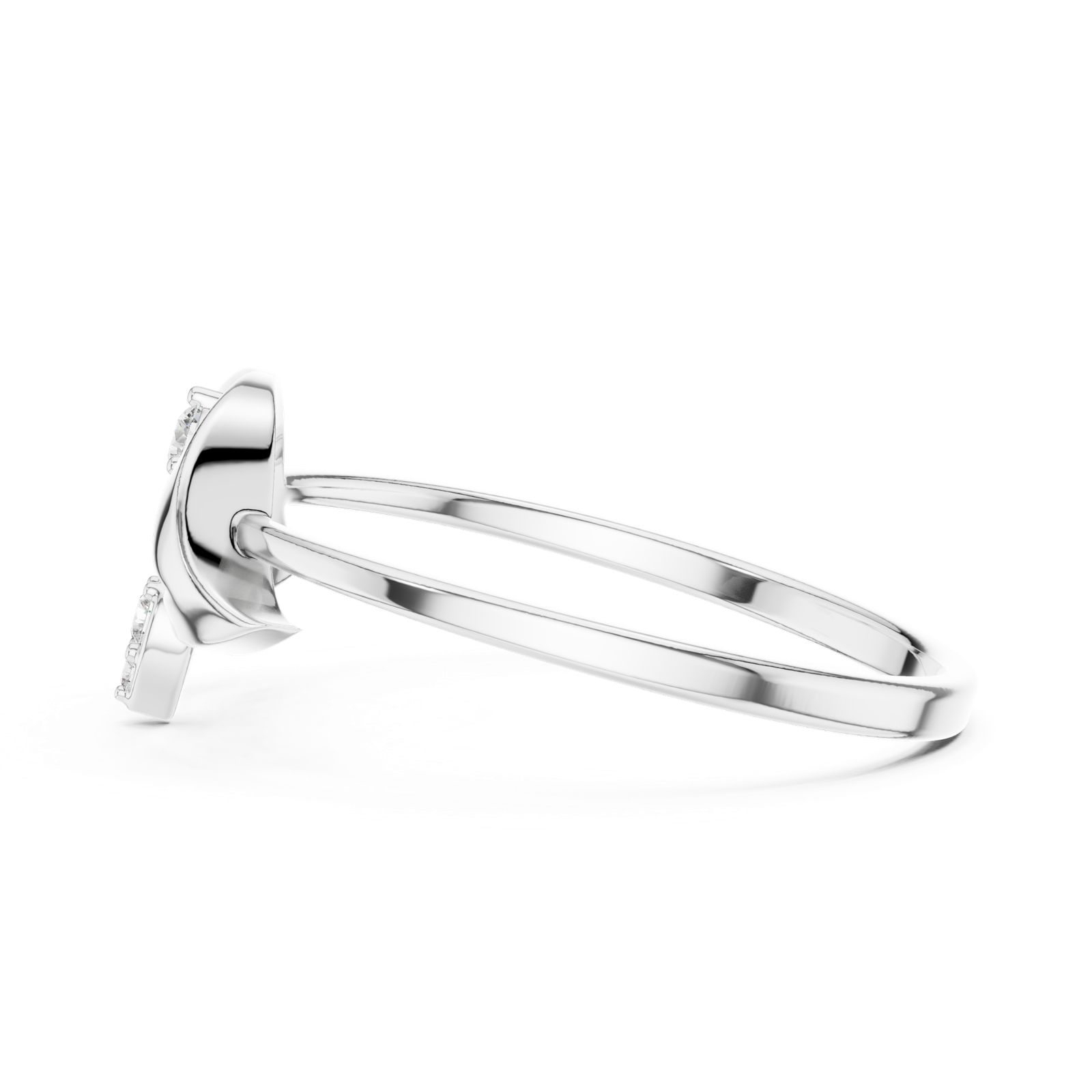 Gold Ring 1 (151), White Gold, view 3
