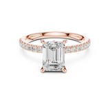 Gold Ring DDLR-1011, Rose Gold, view 4