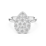 Gold Ring DDLR-784, White Gold, view 4