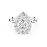 Gold Ring DDLR-784, White Gold, view 4
