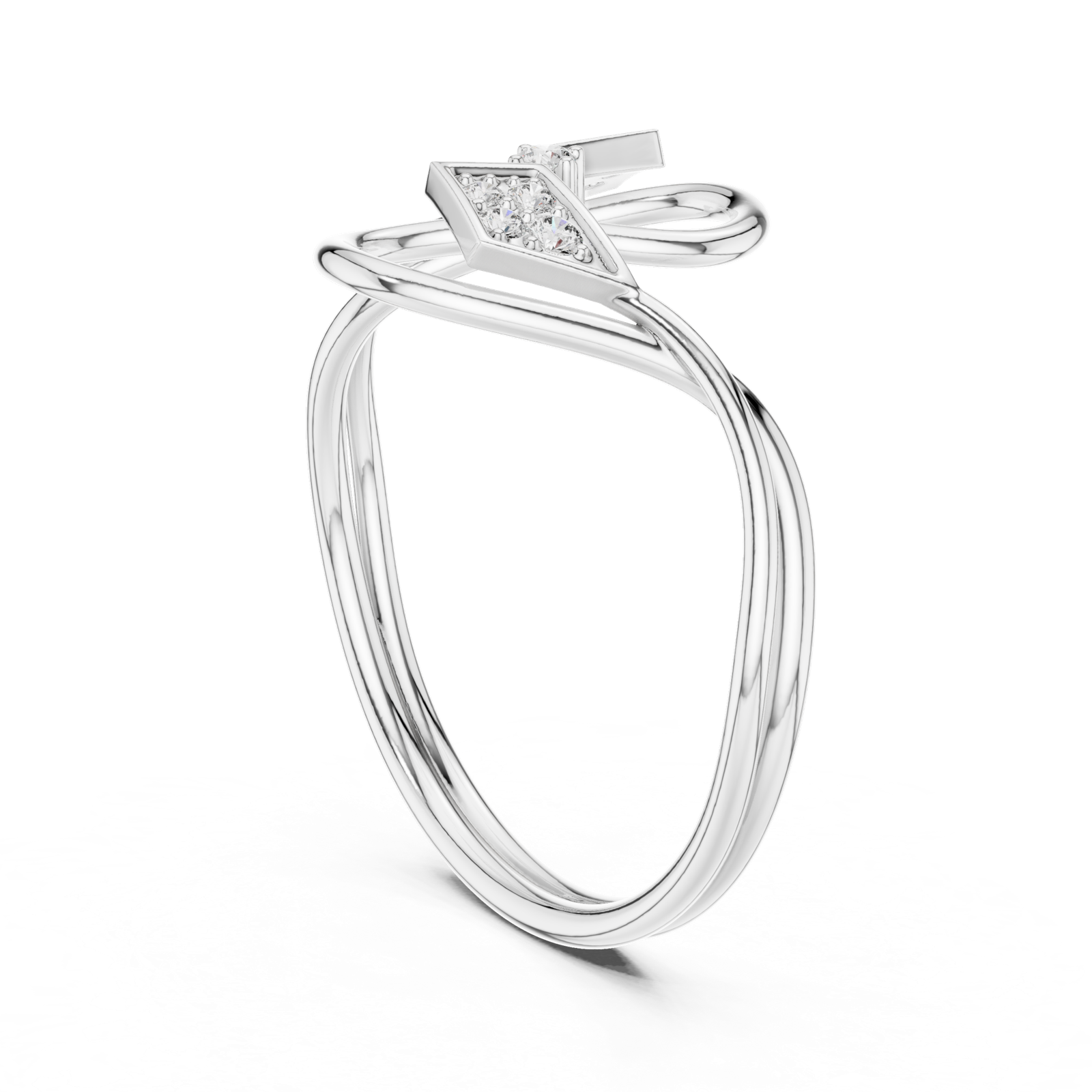 Gold Ring 1 (223), White Gold, view 1