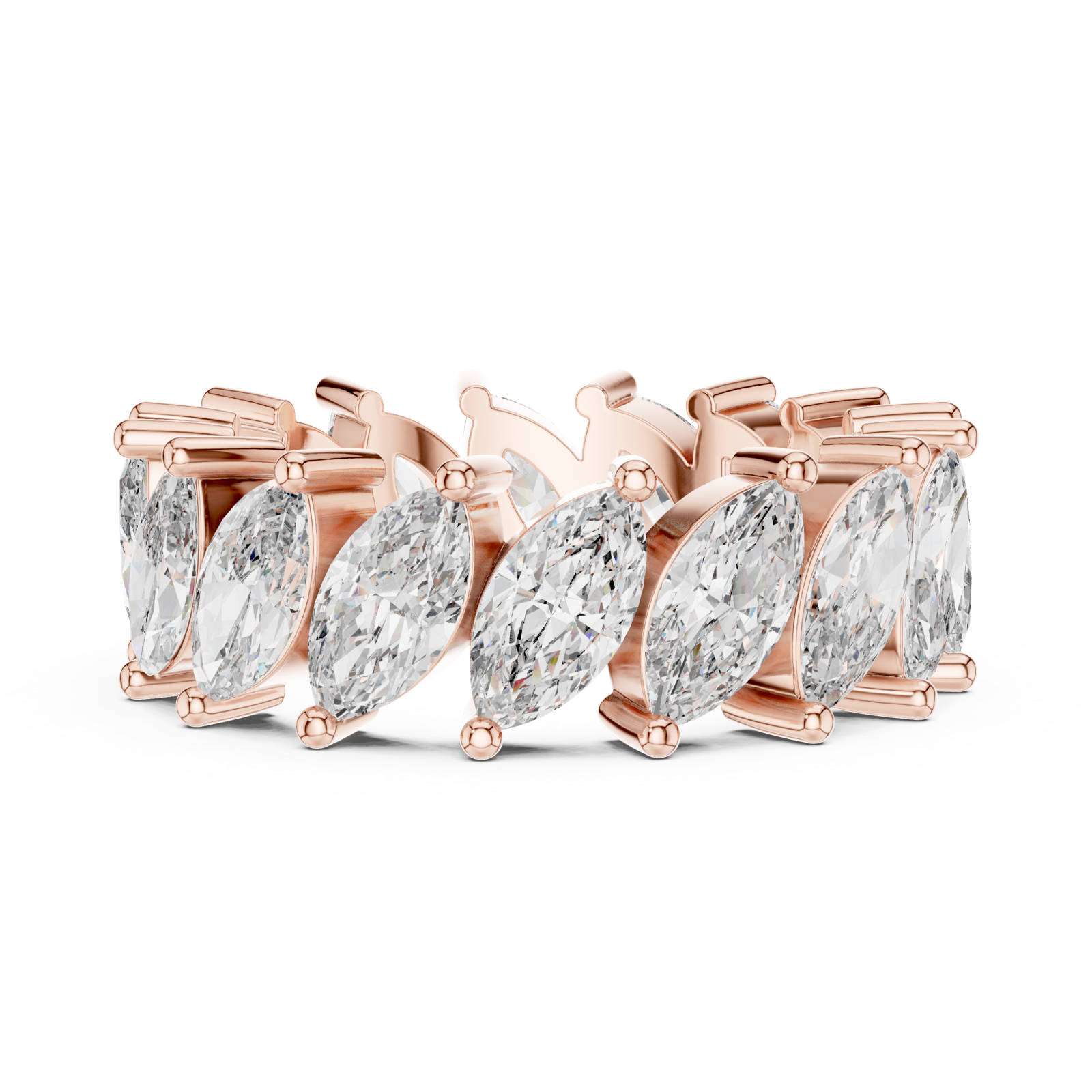 Gold Ring DDLR-247, Rose Gold, view 3