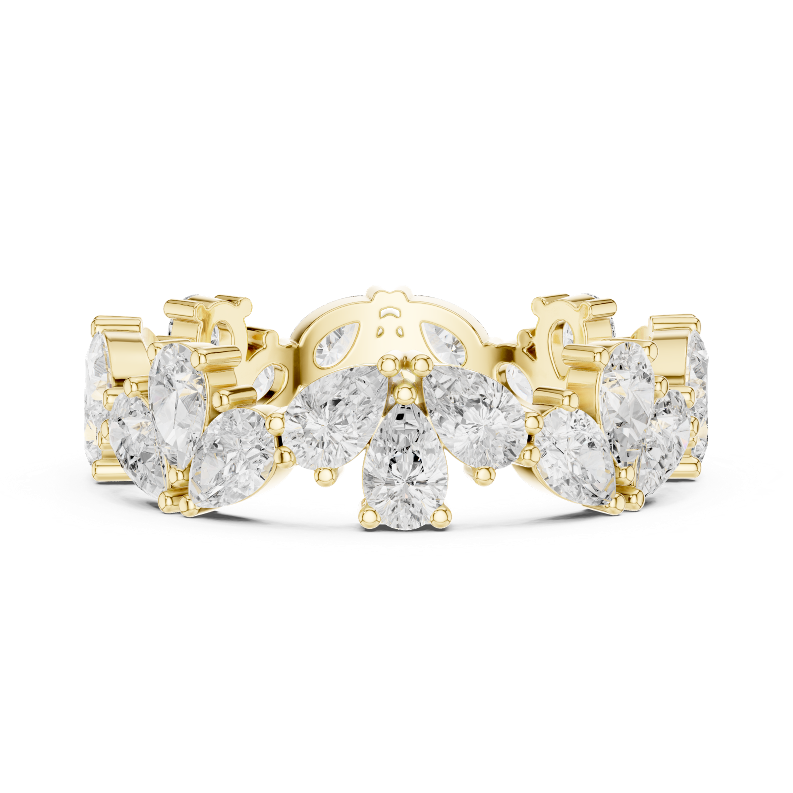 Gold Ring DDLR-375, Yellow Gold, view 3