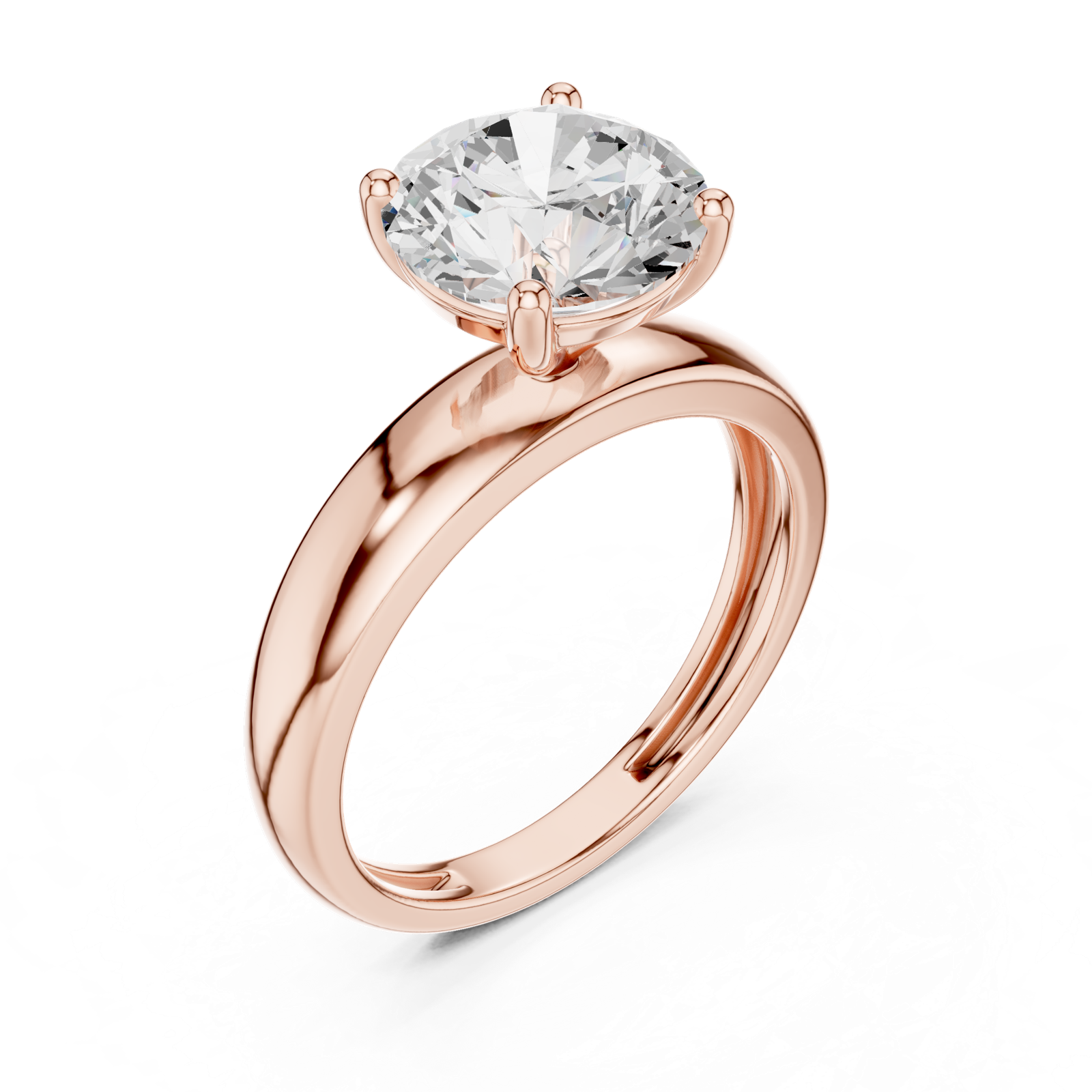 Gold Ring DDLR-710, Rose Gold, view 2