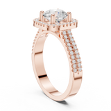 Gold Ring DDLR-329, Rose Gold, view 1