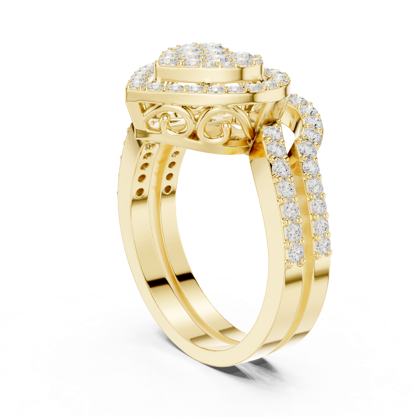 Gold Ring DDLR-581, Yellow Gold