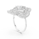 Gold Ring DR-6163, White Gold