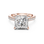 Gold Ring DDLR-250, Rose Gold, view 4