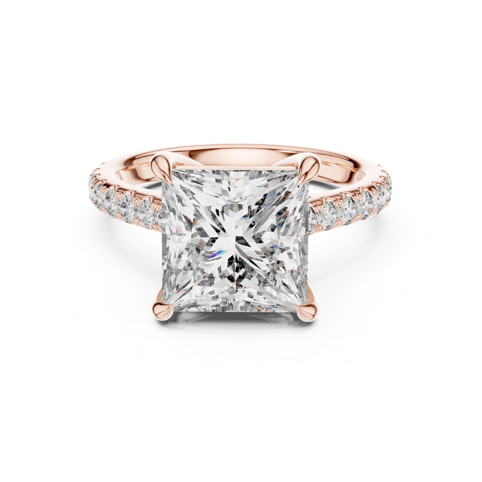 Gold Ring DDLR-250, Rose Gold, view 4