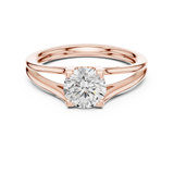 Gold Ring DDLR-543, Rose Gold, view 4