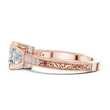 Gold Ring DDLR-977, Rose Gold, view 3