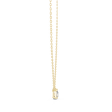 14K Solid Gold Lab Diamond Pendant Necklace, Yellow Gold, view 3