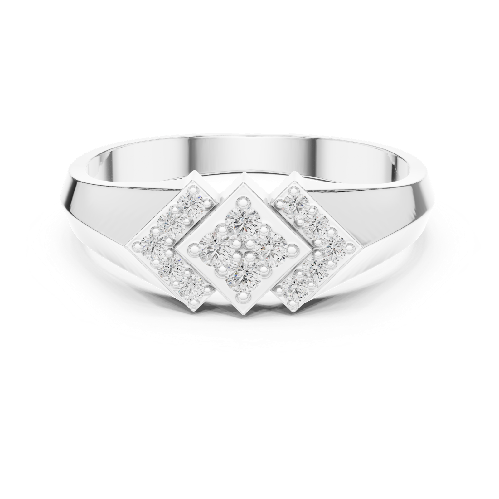 Gold Ring DR-6291, White Gold