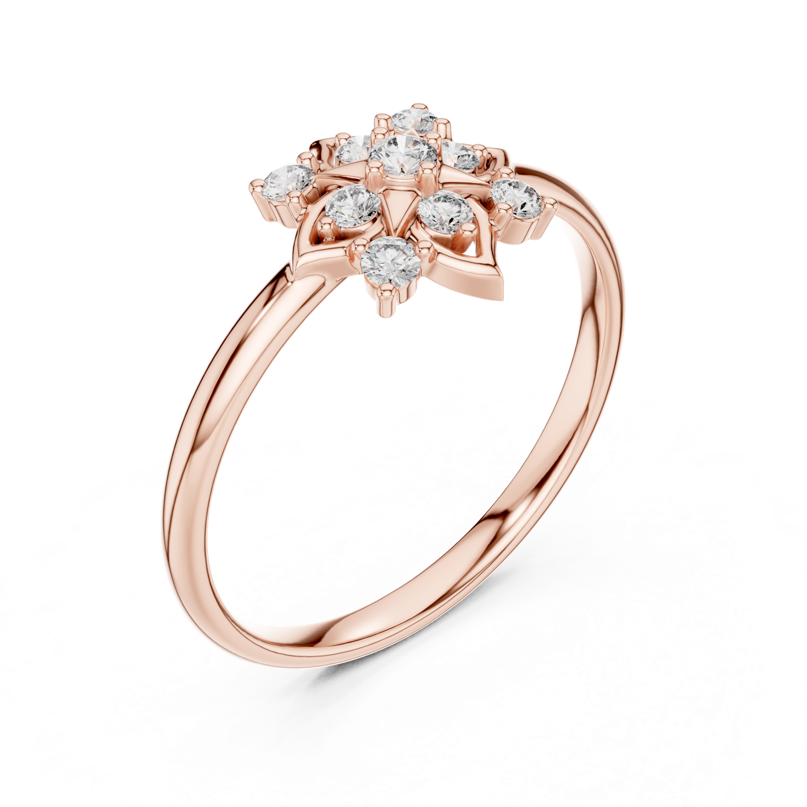Gold Ring Ledis Ring, Rose Gold, view 2