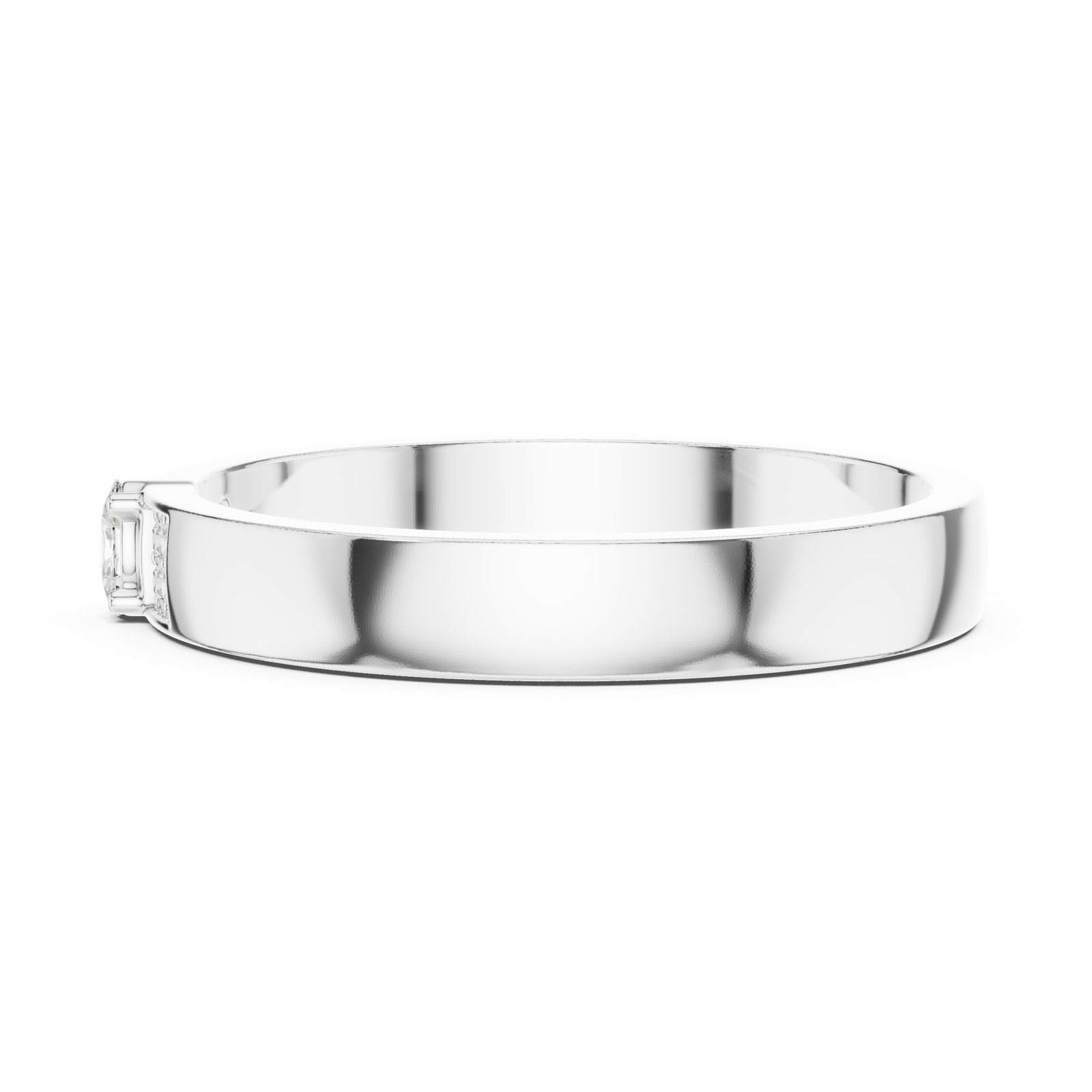 Gold Ring DDLR-452, White Gold, view 3