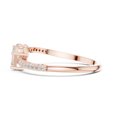 Gold Ring HLR-221, Rose Gold, view 3