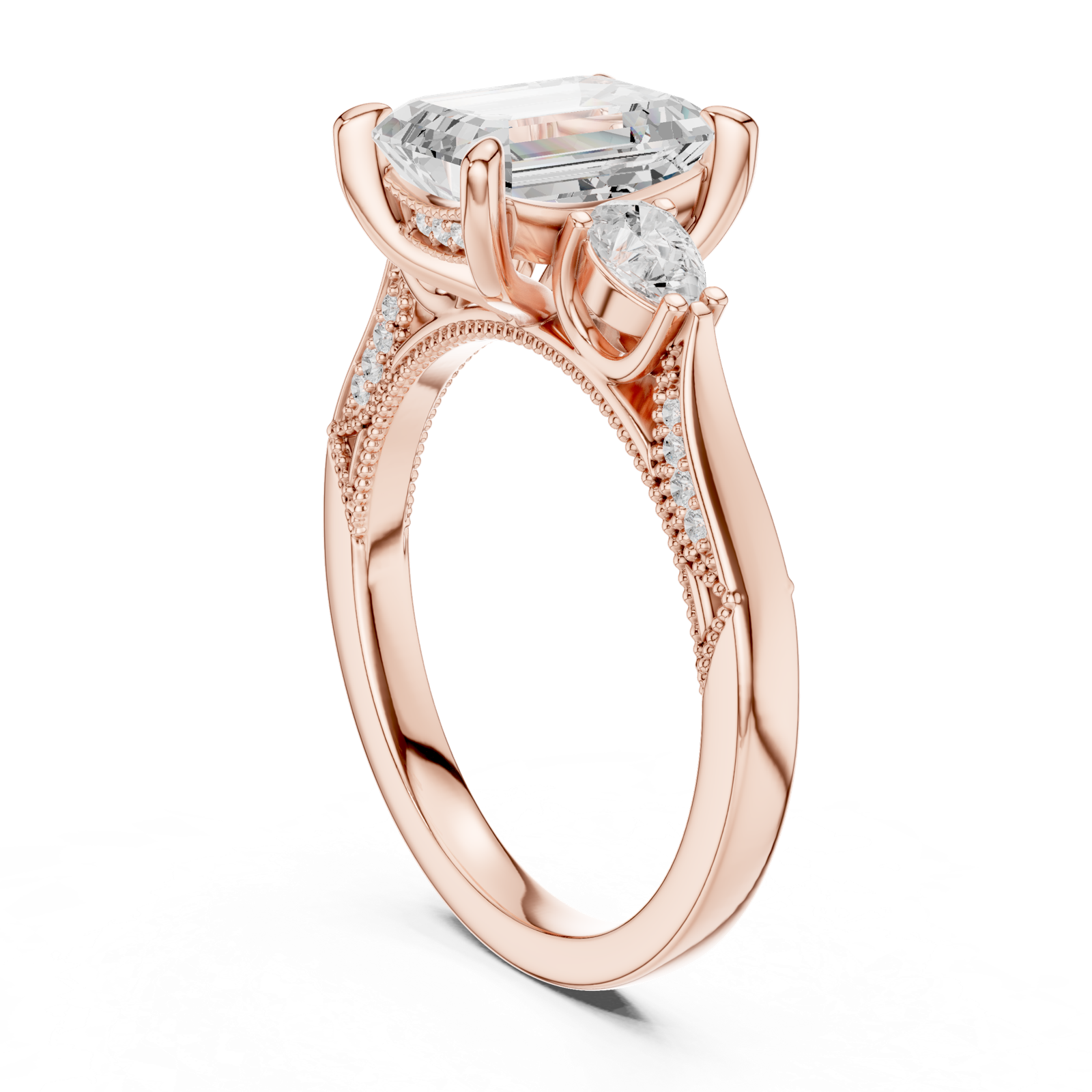 Gold Ring DDLR-1041, Rose Gold