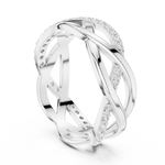 Gold Ring L22-R8, White Gold, view 1
