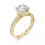 Gold Ring DDLR-263, Yellow Gold, view 2