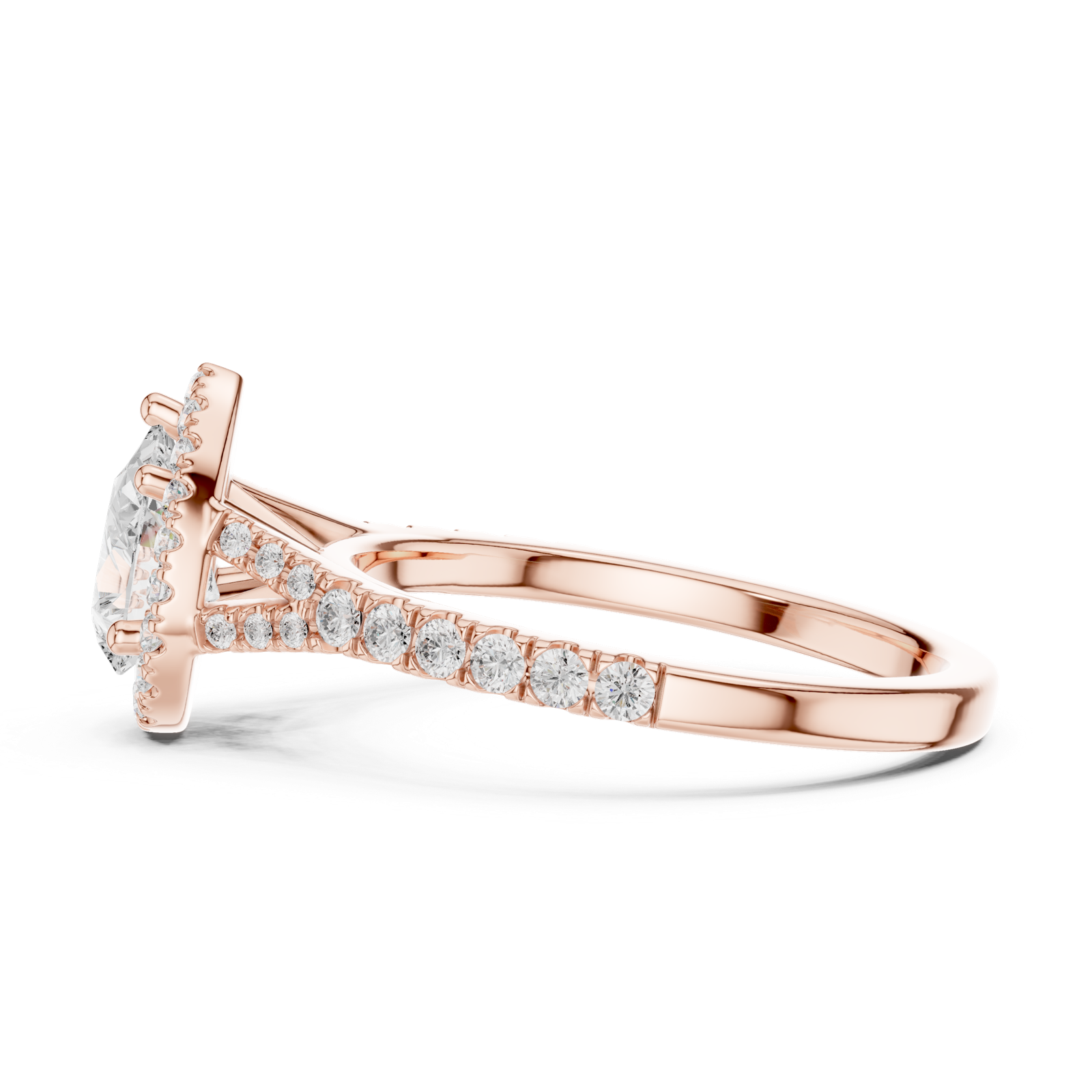Gold Ring DDLR-911, Rose Gold, view 3
