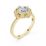 Gold Ring DDLR-363, Yellow Gold, view 2