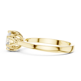 Gold Ring HLR-46, Yellow Gold, view 3