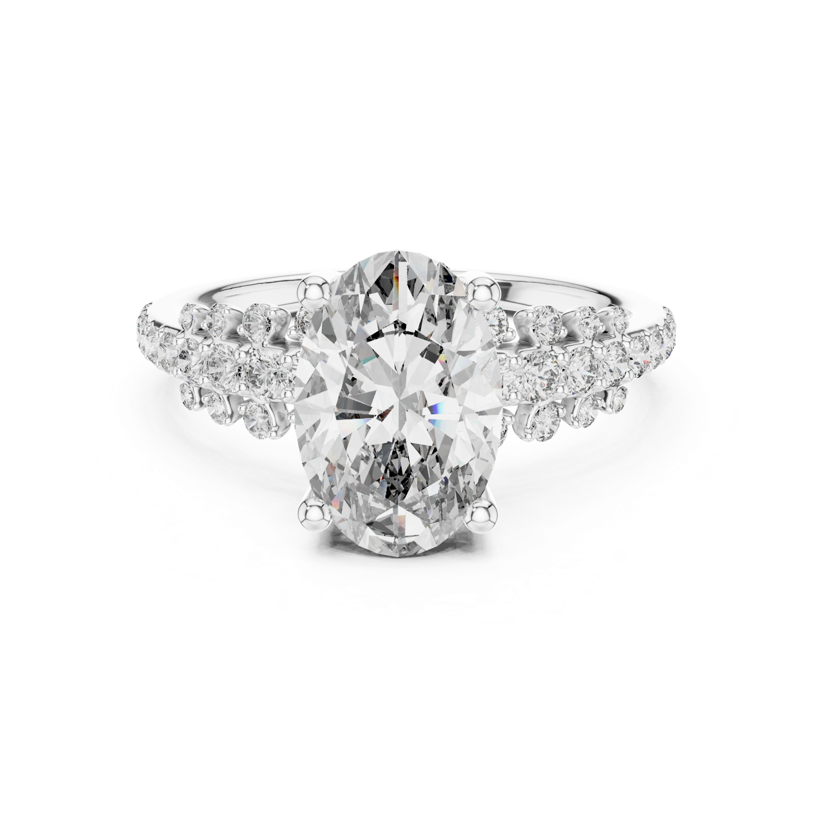 Gold Ring DDLR-060, White Gold