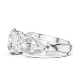 Gold Ring LR-0090, White Gold, view 3
