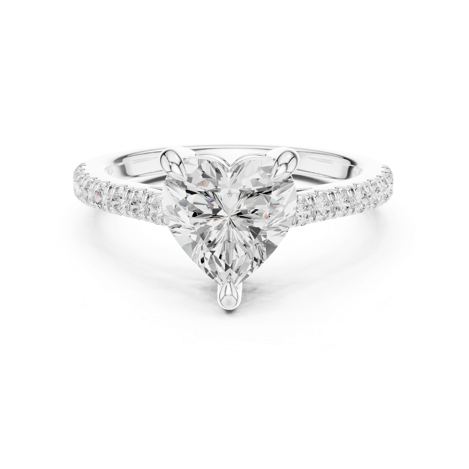 Gold Ring DDLR-878, White Gold, view 4