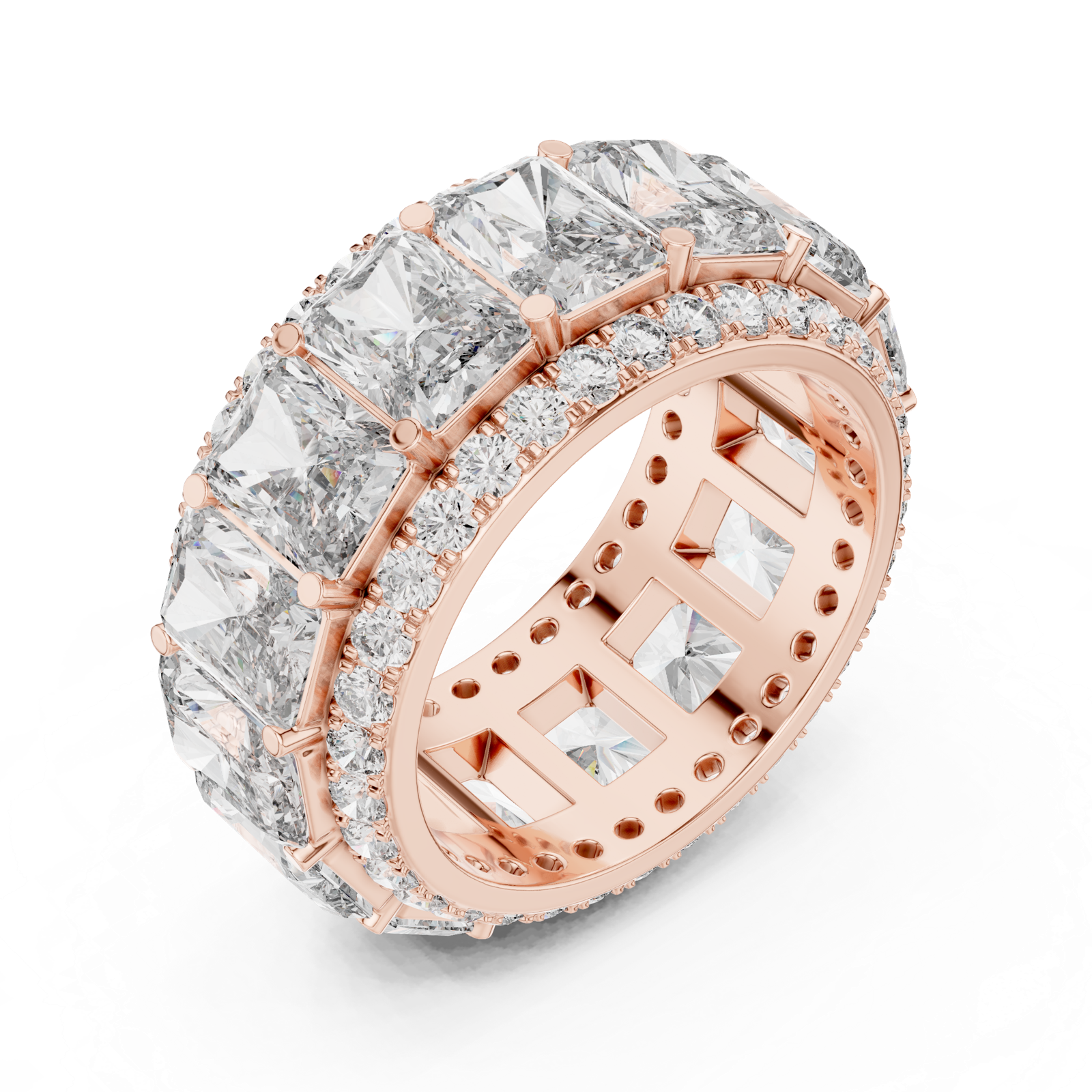 Gold Ring DDLR-243, Rose Gold, view 2
