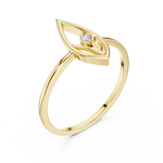 Gold Ring DR-6190, Yellow Gold, view 2