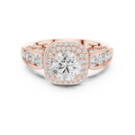 Gold Ring DDLR-776, Rose Gold, view 4