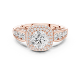 Gold Ring DDLR-776, Rose Gold, view 4