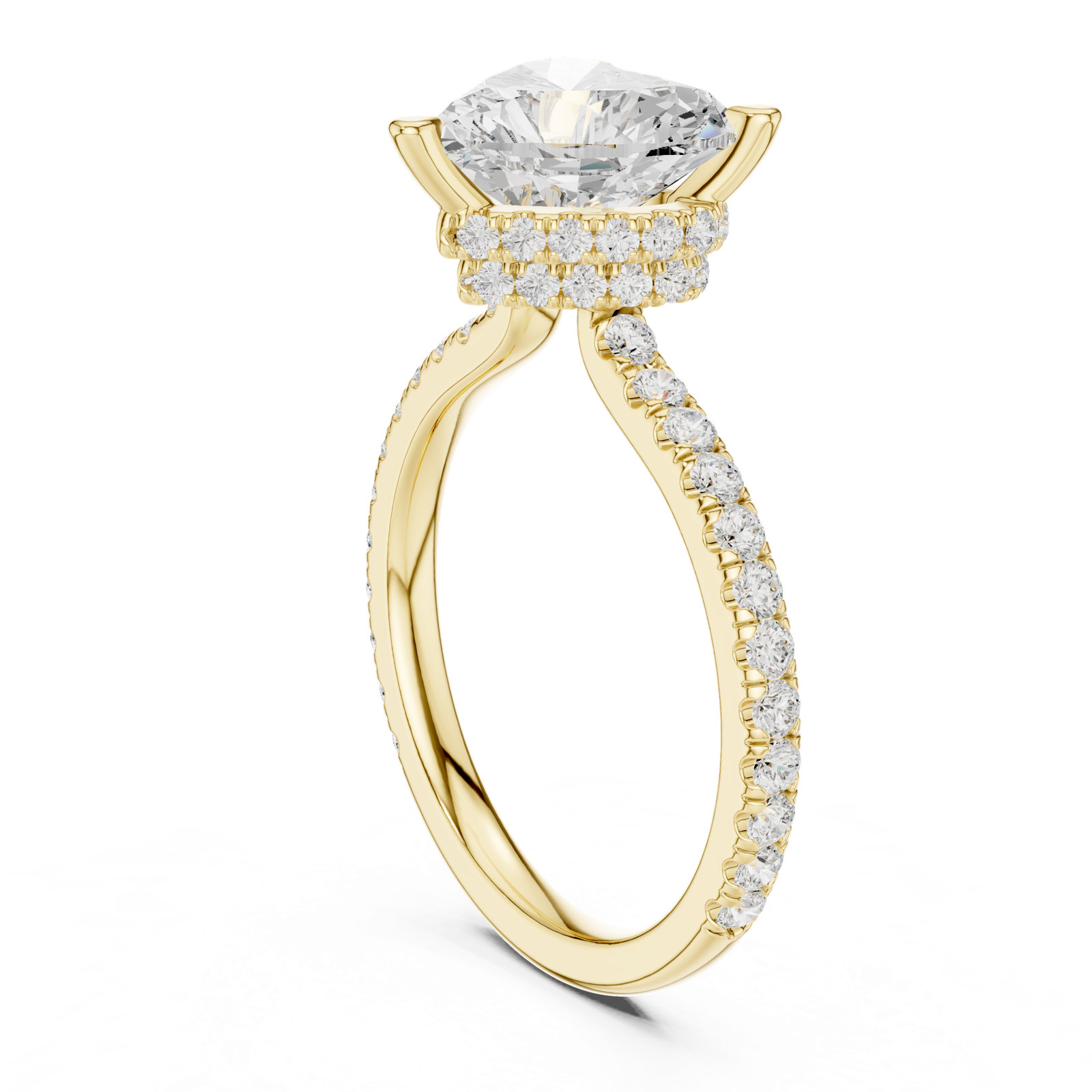 Gold Ring DDLR-1018, Yellow Gold
