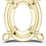 Gold Jewelry DDPO-009, Oval center stone, Yellow Gold, view 0