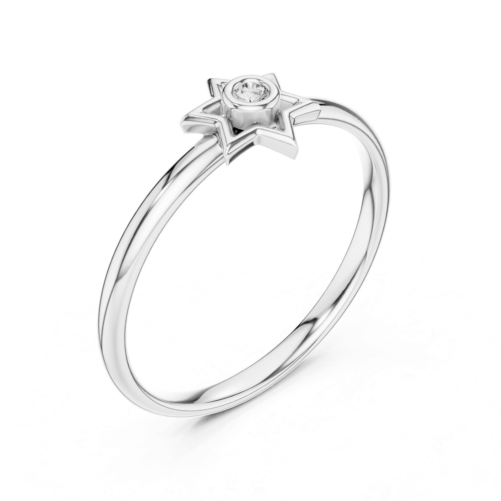 Gold Ring 1 (412), White Gold, view 2