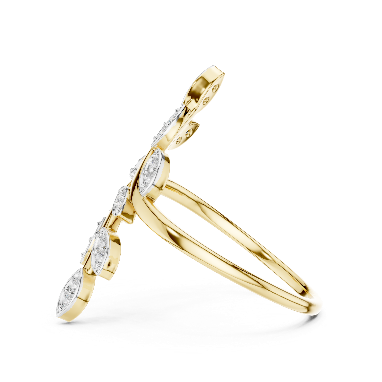 Gold Ring 12-10066@L, Yellow Gold, view 3